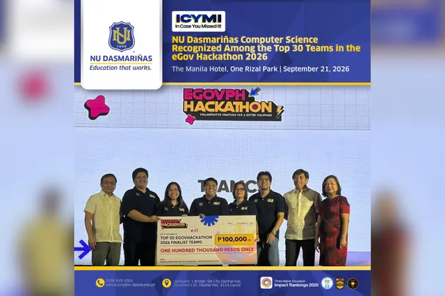 Computer Science Faculty receiving the recognition at eGov Hackathon 2026
